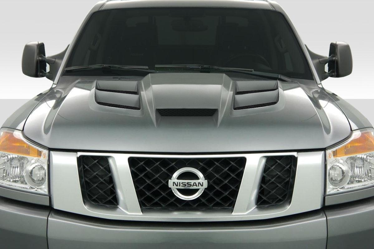 2004-2015 Nissan Titan Duraflex Viper Look Hood