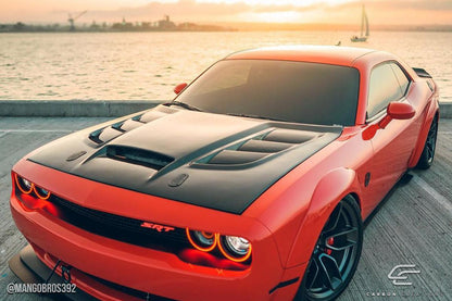 2008-2023 Dodge Challenger Carbon Creations Viper Look Carbon Fiber Hood
