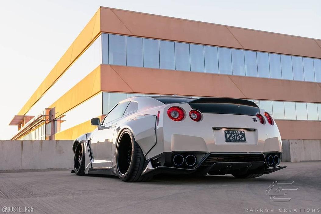 2009-2016 Nissan GTR Carbon Creations LBW Carbon Fiber Rear Lip