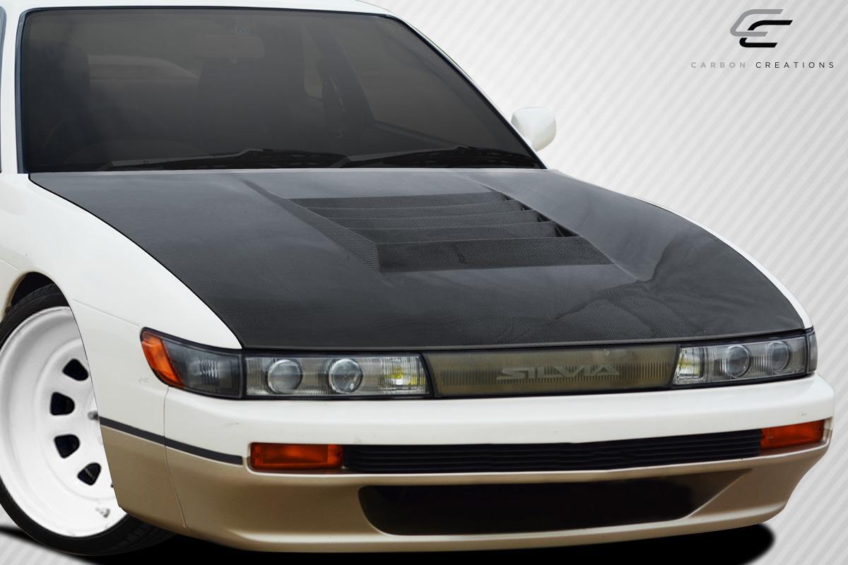 1989-1994 Nissan S13 Silvia Carbon Creations D-1 Carbon Fiber Hood