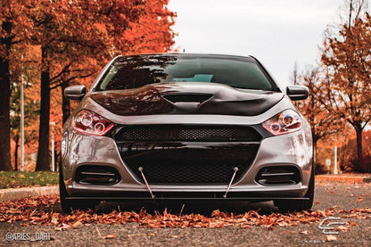 2013-2016 Dodge Dart Carbon Creations Hellcat Look Carbon Fiber Hood