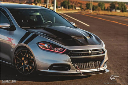 2013-2016 Dodge Dart Carbon Creations Hellcat Look Carbon Fiber Hood