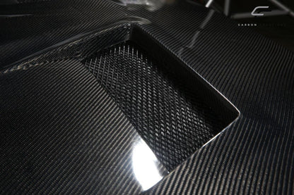 2008-2017 Mitsubishi Lancer Carbon Creations Race Carbon Fiber Hood