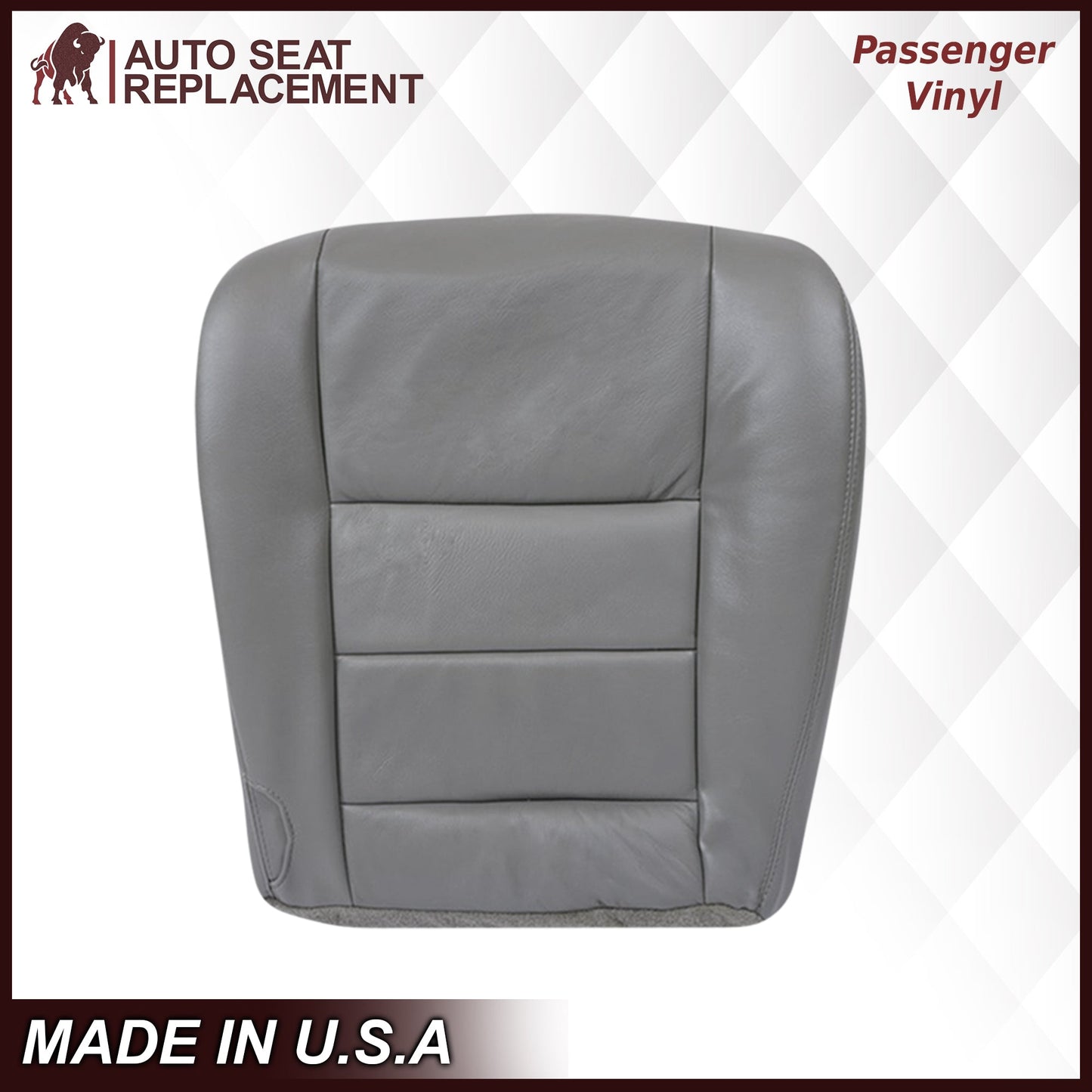 2003-2007 Ford F250/F350/F450/F550 Lariat Seat Cover in Flint Gray: Choose Leather or Vinyl