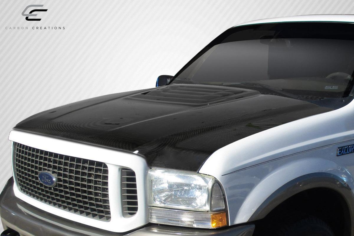 1999-2007 Ford Super Duty Carbon Creations Raptor Look Carbon Fiber Hood