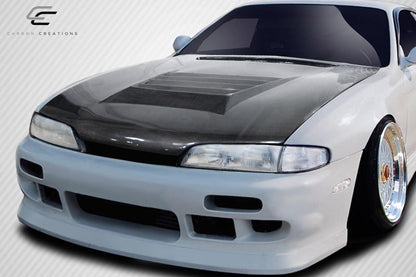 1995-1996 Nissan 240SX Carbon Creations D-Spec Carbon Fiber Hood