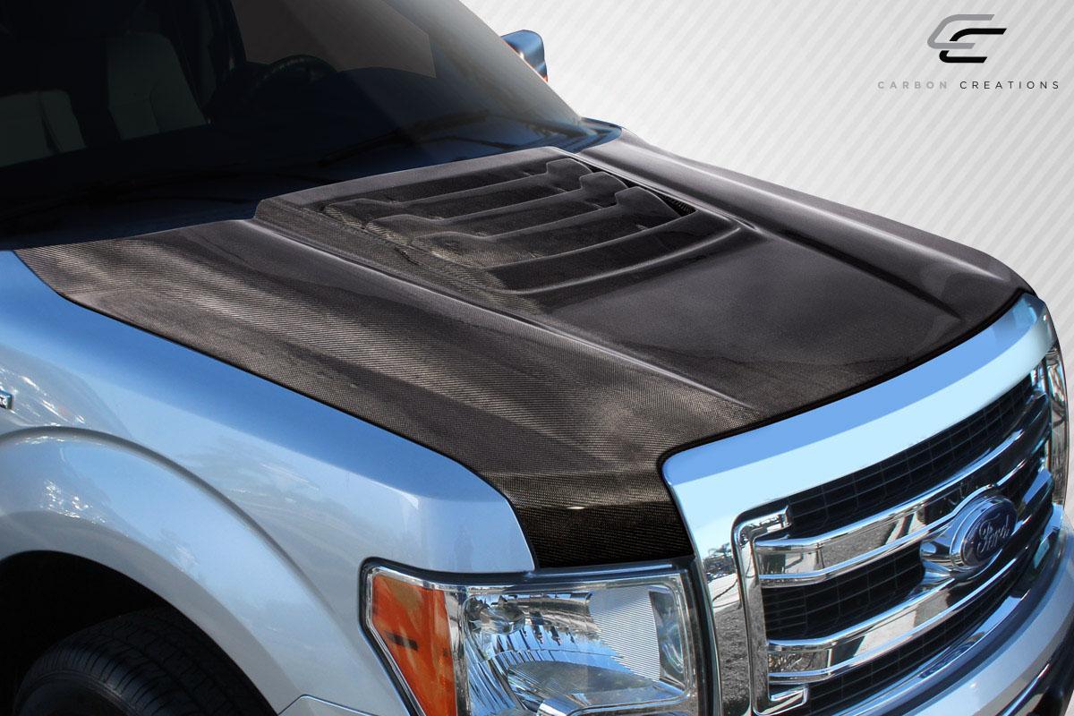 2009-2014 Ford F150 Carbon Creations Raptor Look Carbon Fiber Hood