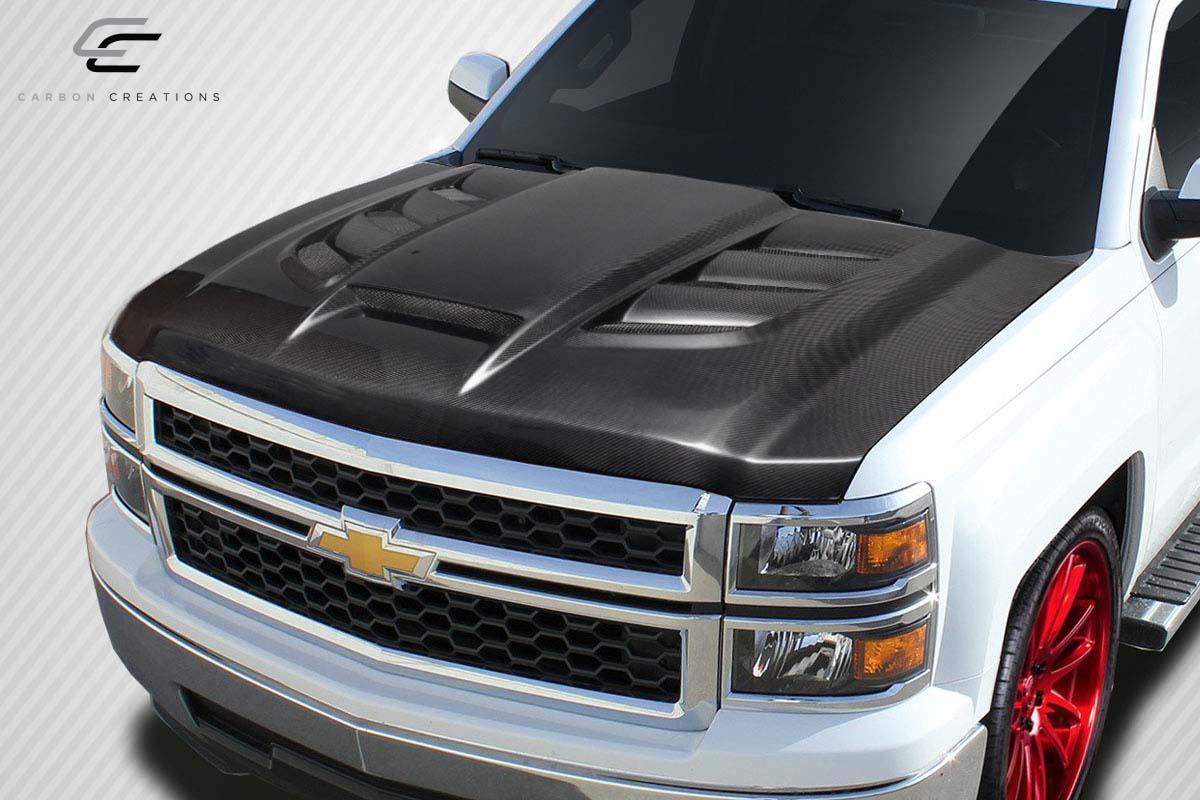 2014-2015 Chevrolet Silverado Carbon Creations Viper Carbon Fiber Hood
