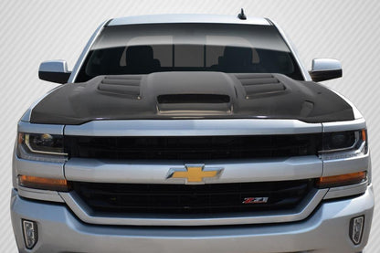 2016-2018 Chevrolet Silverado Carbon Creations Viper Carbon Fiber Hood