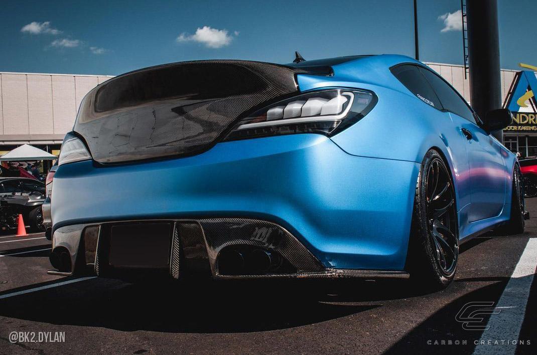 2010-2016 Hyundai Genesis Carbon Creations Speedster Carbon Fiber Rear Lip
