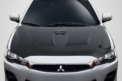 2008-2017 Mitsubishi Lancer Carbon Creations D Spec Carbon Fiber Hood