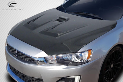 2008-2017 Mitsubishi Lancer Carbon Creations D Spec Carbon Fiber Hood