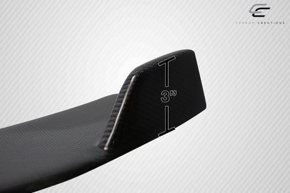 Universal Carbon Creations Type 4 Front Lip Splitter - 1 Piece
