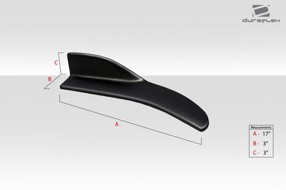 Universal Duraflex Front / Rear Type 2 Winglet Splitters - 2 Piece (S)