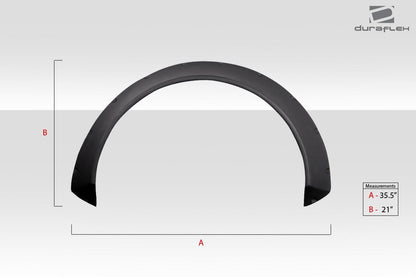Universal Duraflex Glider V1 2.7" Fender Flares - 2 Piece