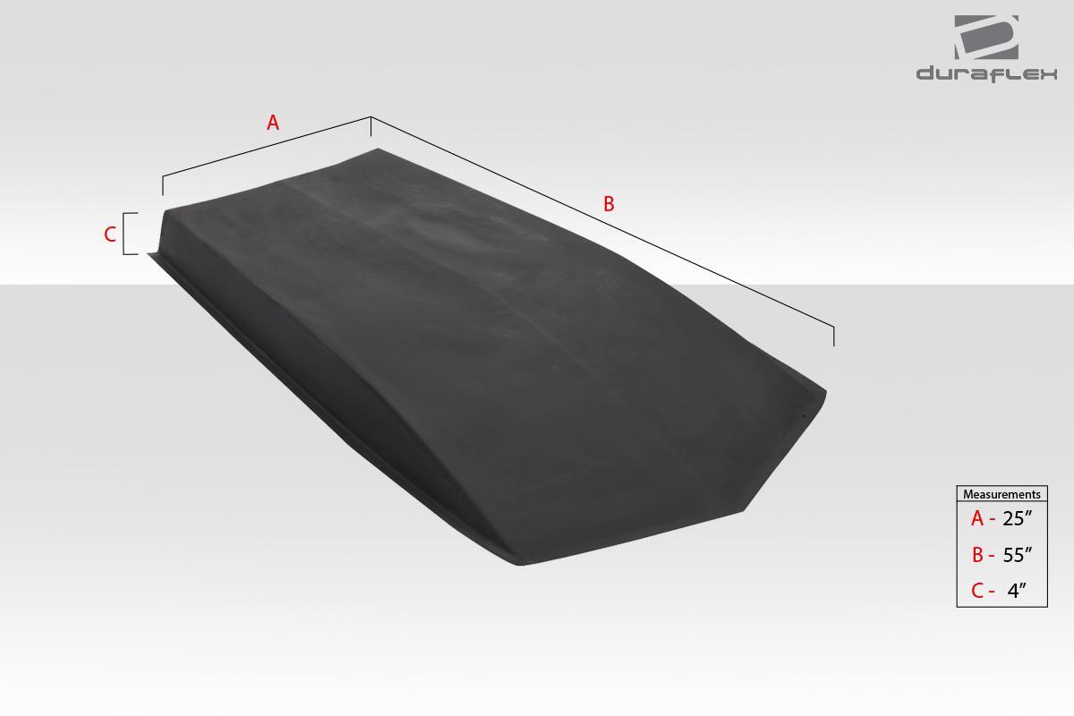 Universal Duraflex 4" Hood Cowl - 1 Piece