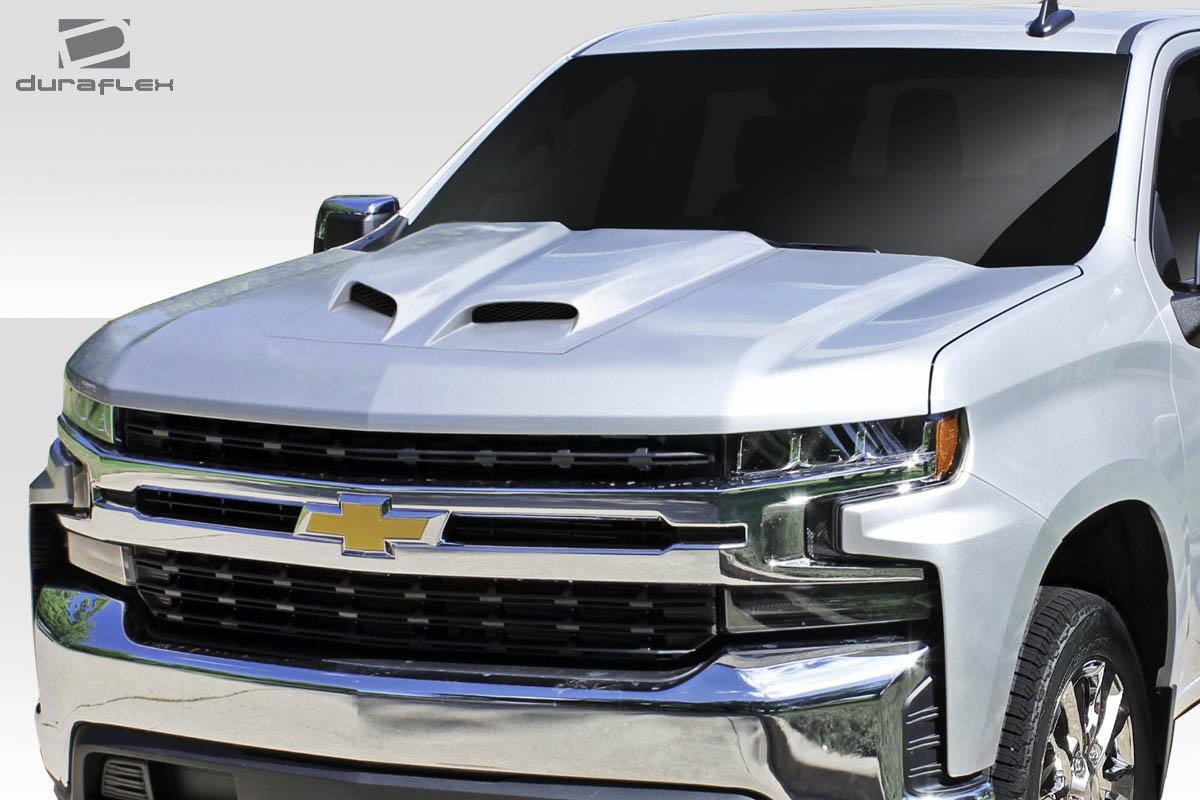 Universal Duraflex Feed Dual Ram Air Hood Scoop - 1 Piece