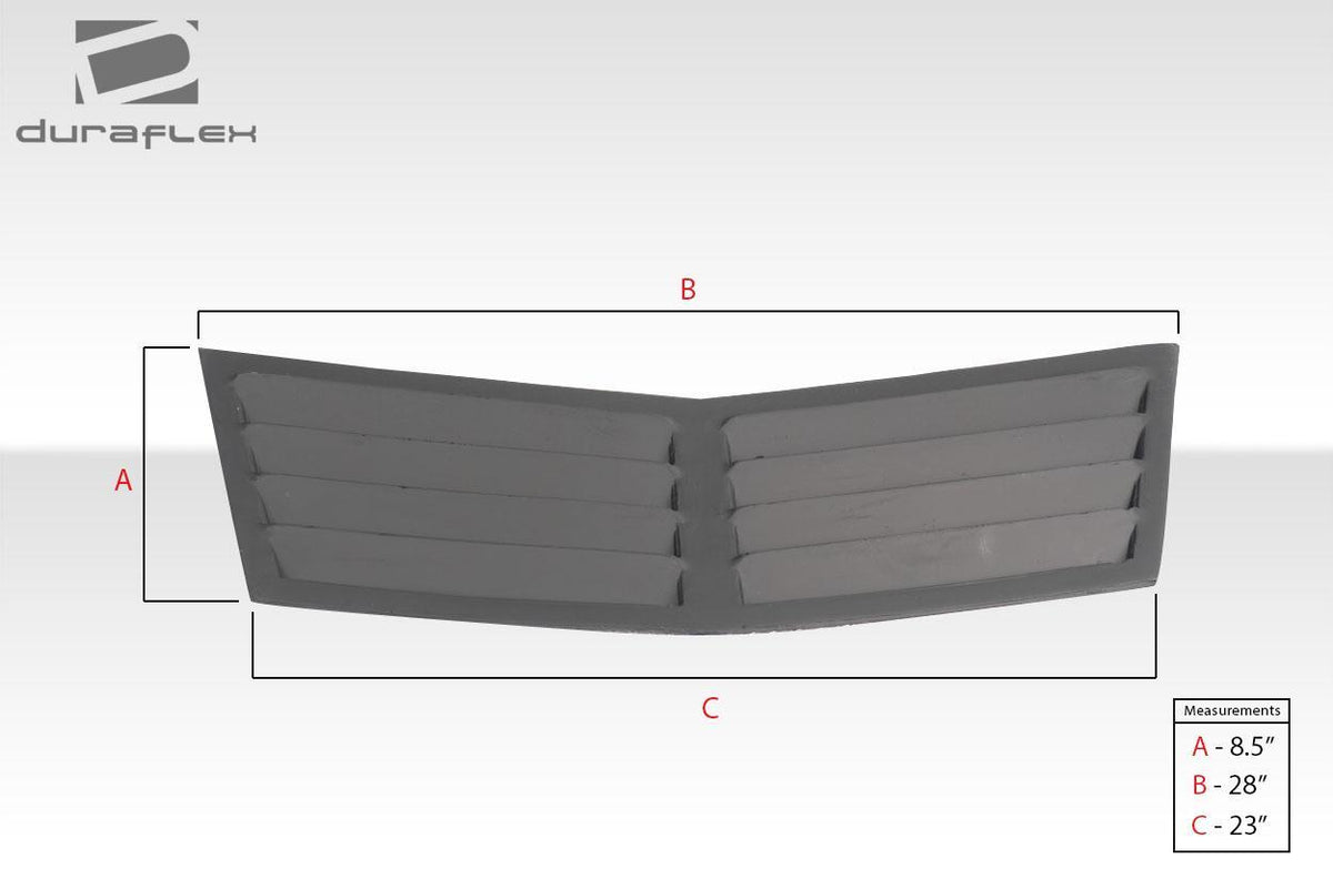 Universal Duraflex Trackstar 1 Hood Vents - 3 Piece