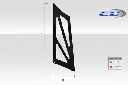 Universal Tall 19" VRX Wing Stands - 4 Piece ( Includes bottom mounting bracket )