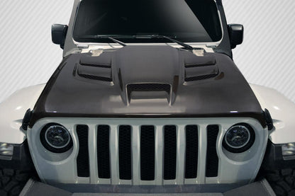 2018-2025 Jeep Wrangler Carbon Creations Viper Carbon Fiber Hood