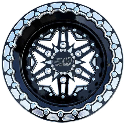 504 Billet Aluminum Can-Am Beadlock wheel 6 lug Black