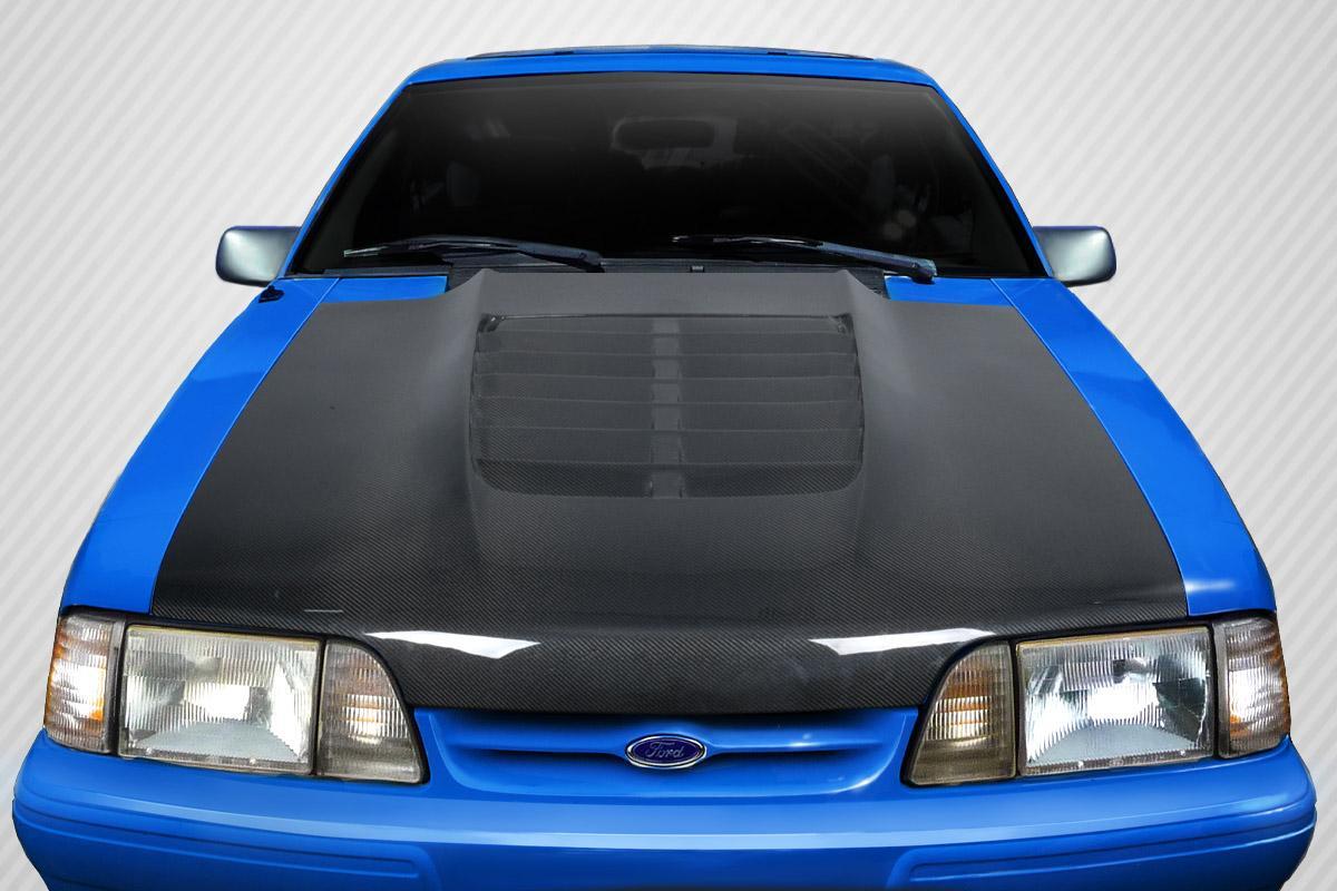 1987-1993 Ford Mustang Carbon Creations GT500 V2 Carbon Fiber Hood