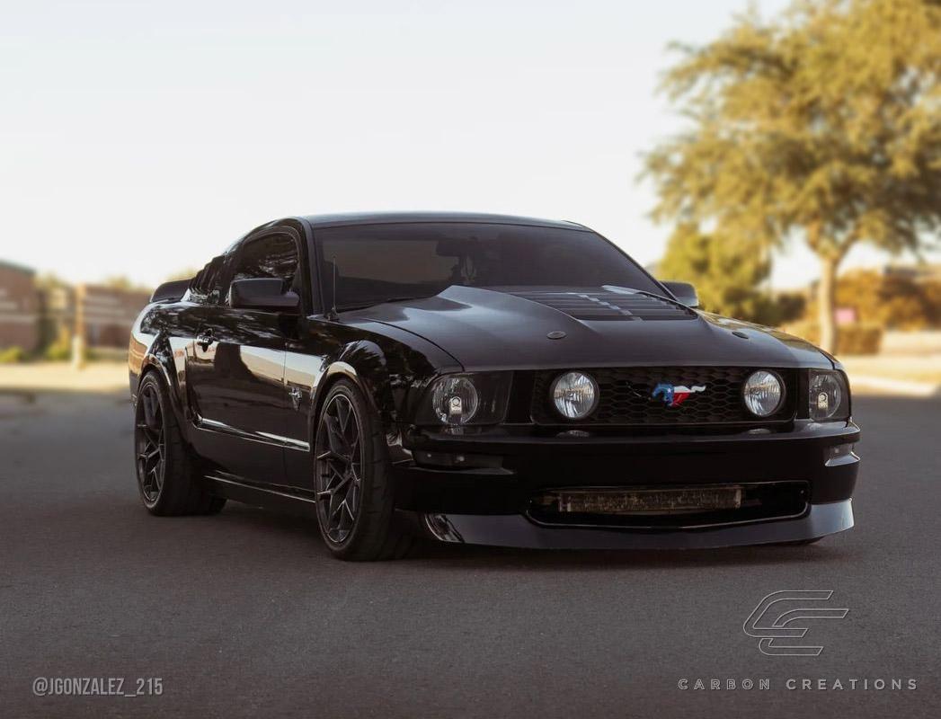 2005-2009 Ford Mustang Carbon Creations GT500 V2 Carbon Fiber Hood