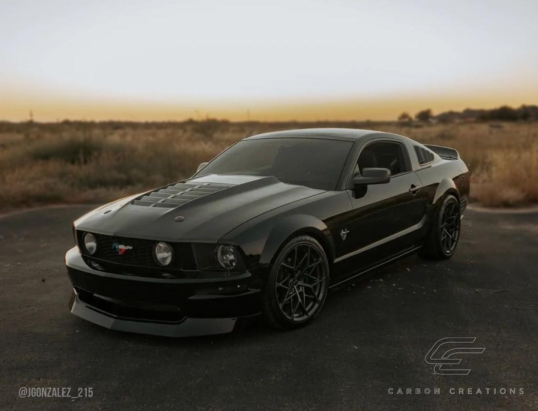 2005-2009 Ford Mustang Carbon Creations GT500 V2 Carbon Fiber Hood