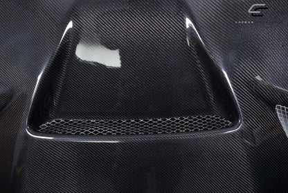 2011-2022 Jeep Grand Cherokee Carbon Creations Hellcat Look Carbon Fiber Hood