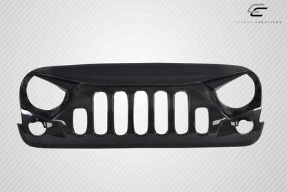 2007-2018 Jeep Wrangler Carbon Creations Predator Carbon Fiber Grille