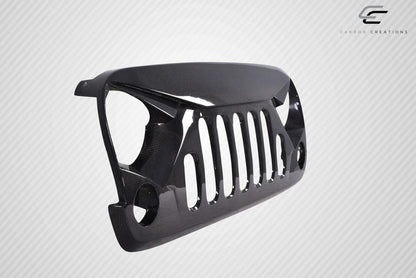 2007-2018 Jeep Wrangler Carbon Creations Predator Carbon Fiber Grille