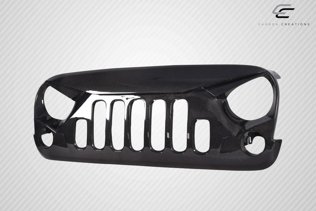 2007-2018 Jeep Wrangler Carbon Creations Predator Carbon Fiber Grille