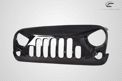 2007-2018 Jeep Wrangler Carbon Creations Predator Carbon Fiber Grille