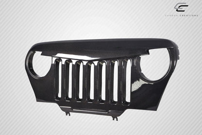 1997-2006 Jeep Wrangler Carbon Creations Predator Carbon Fiber Grille