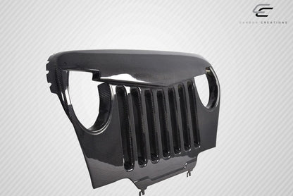 1997-2006 Jeep Wrangler Carbon Creations Predator Carbon Fiber Grille