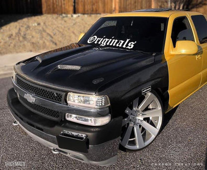 1999-2002 Chevrolet Silverado Carbon Creations Dual Ram Air Carbon Fiber Hood