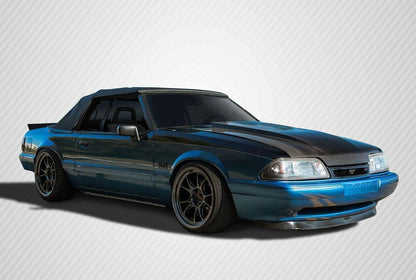 1987-1993 Ford Mustang Carbon Creations 2" Cowl Carbon Fiber Hood
