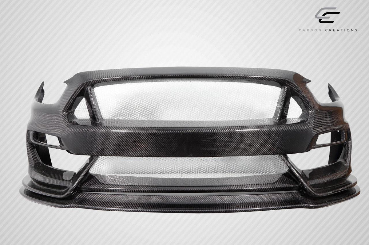 2015-2017 Ford Mustang Carbon Creations GT350 Look Carbon Fiber Front Bumper