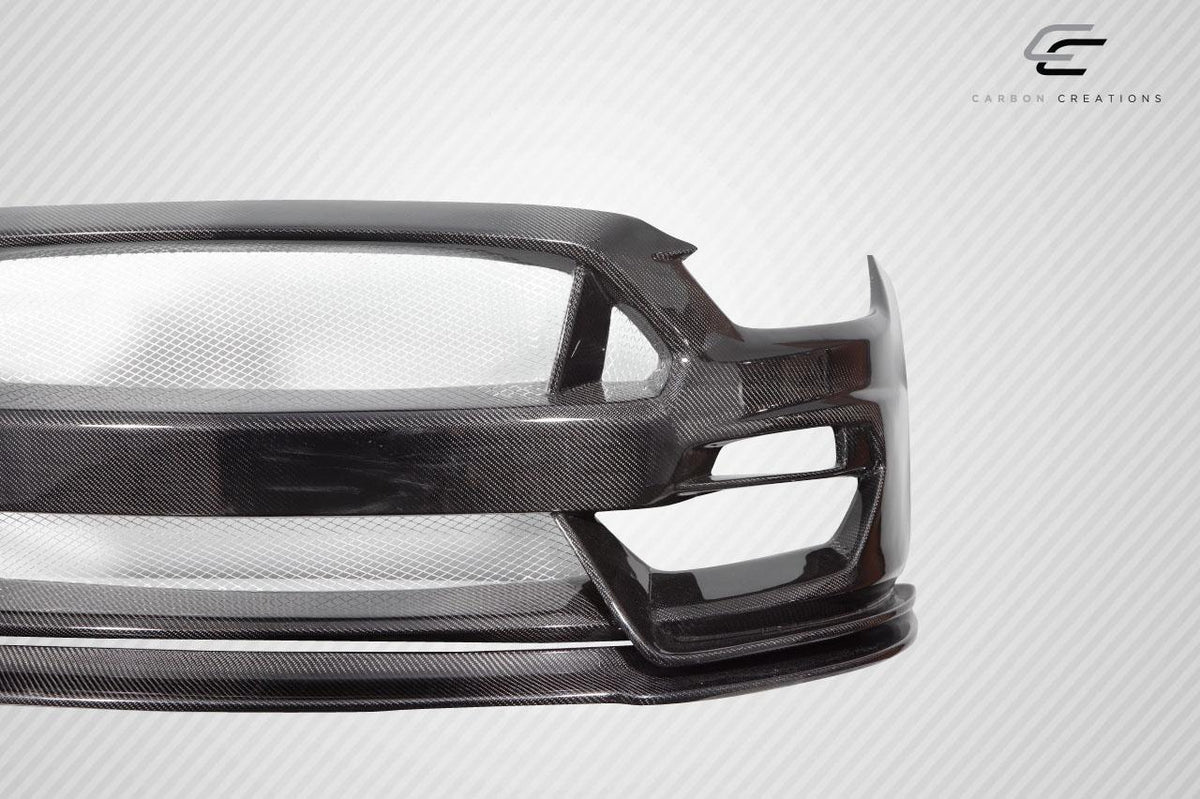 2015-2017 Ford Mustang Carbon Creations GT350 Look Carbon Fiber Front Bumper