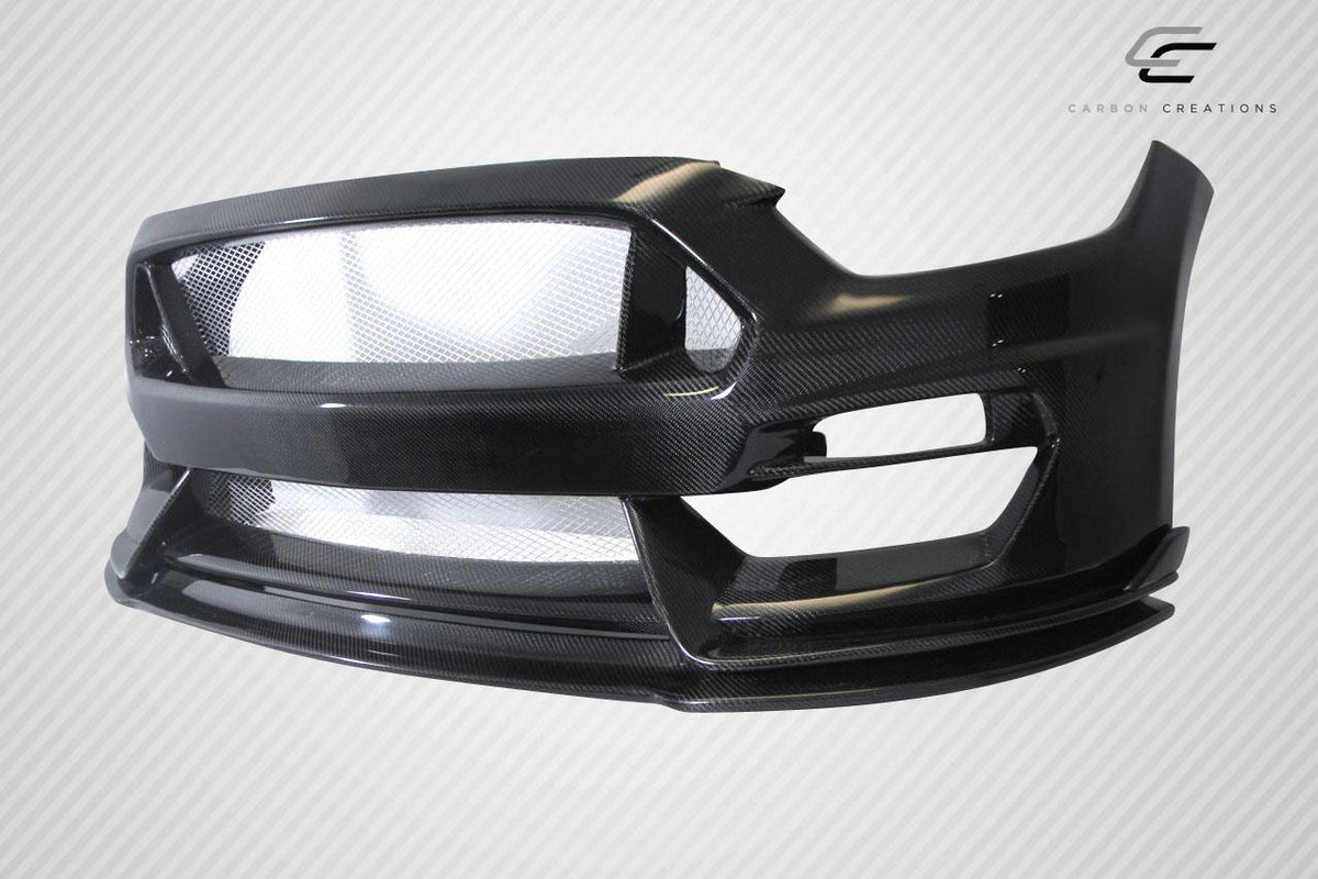 2015-2017 Ford Mustang Carbon Creations GT350 Look Carbon Fiber Front Bumper
