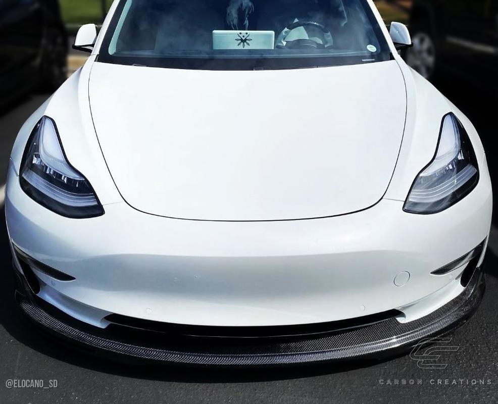 2017-2023 Tesla Model 3 Carbon Creations GT Concept Carbon Fiber Front Lip