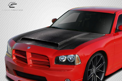 2006-2010 Dodge Charger Carbon Creations Demon Look Carbon Fiber Hood