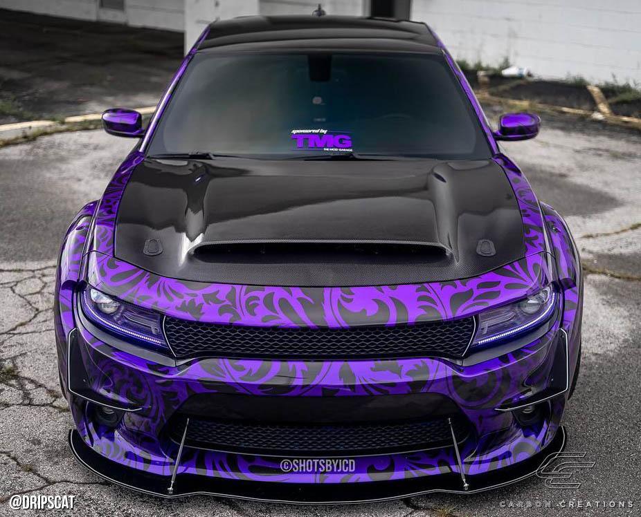 2015-2023 Dodge Charger Carbon Creations Demon Look Carbon Fiber Hood