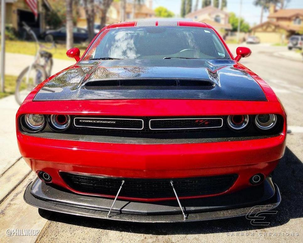 2008-2023 Dodge Challenger Carbon Creations Demon Look Carbon Fiber Hood