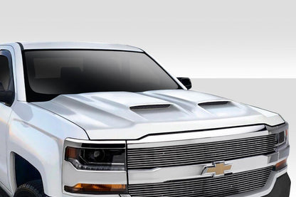 2016-2018 Chevrolet Silverado Duraflex Dual Ram Air Hood