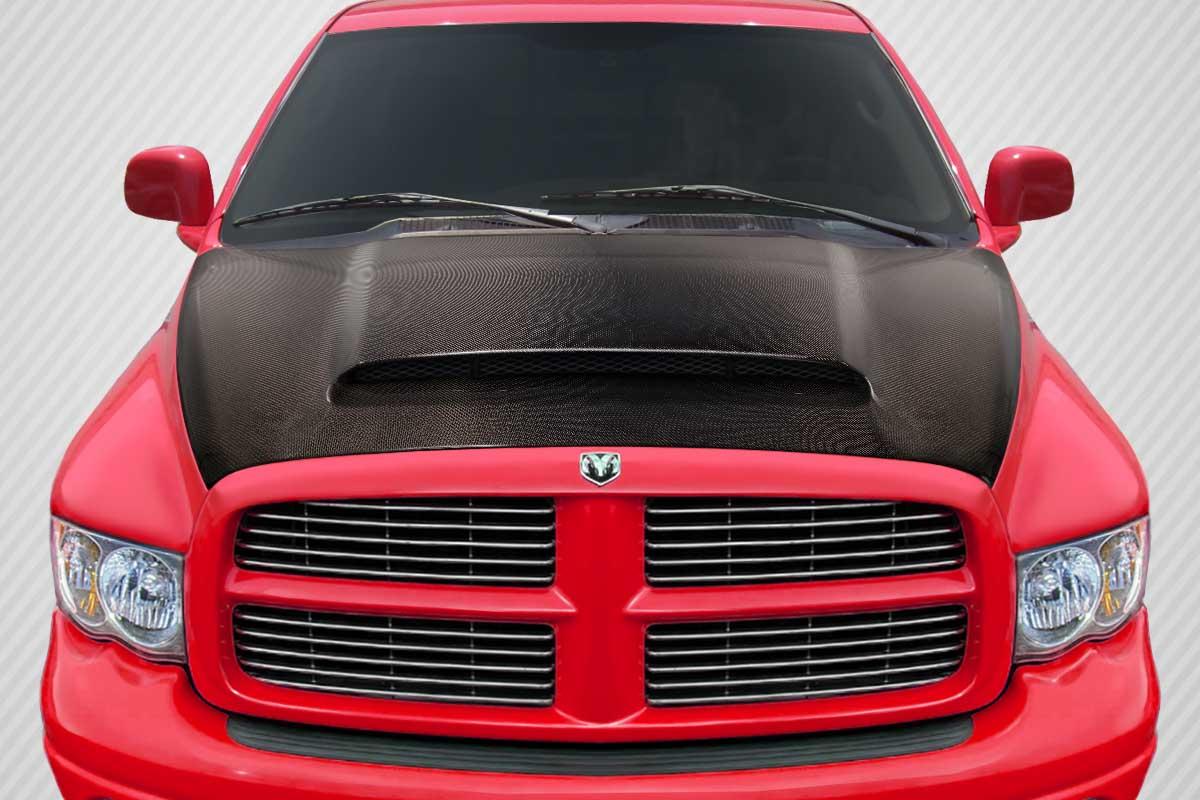 2002-2008 Dodge Ram Carbon Creations Demon Look Carbon Fiber Hood
