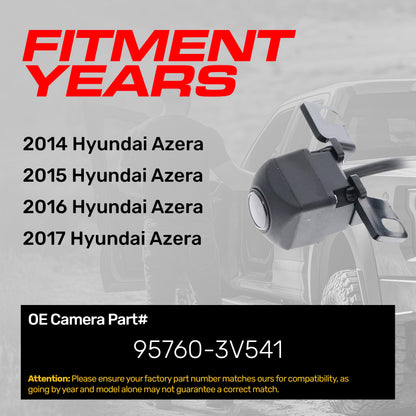Hyundai Azera (2014-2017) OEM Replacement Backup Camera OE Part # 95760-3V541