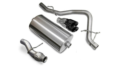 Corsa Performance 09-11 Chevrolet Tahoe 5.3L V8 Black Sport Cat-Back Exhaust