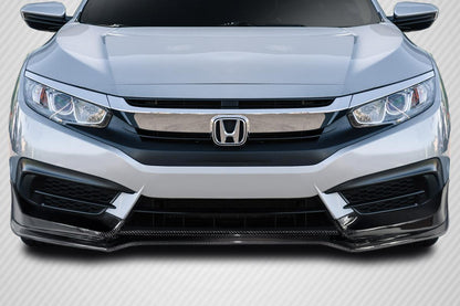 2016-2018 Honda Civic Carbon Creations Type M Carbon Fiber Front Lip