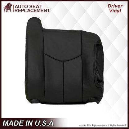 2003-2007 GMC Sierra Seat Cover in Dark Gray: Choose Leather or Vinyl